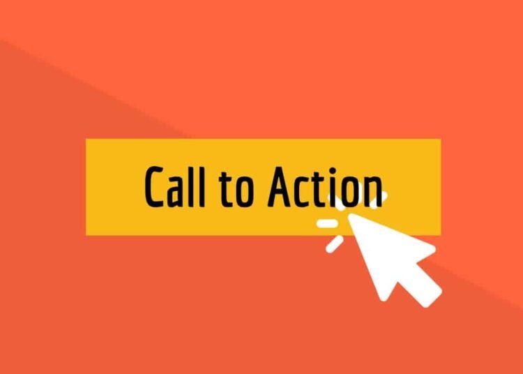 call to action - cách viết blog hay cần yếu tố kêu gọi hành động