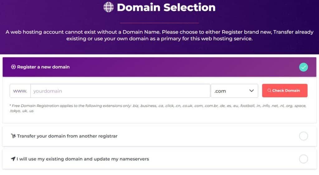Hosting chỉ tồn tại khi được liên kết đến Domain