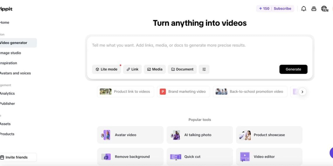 Pippit AI – Công Cụ AI Tạo Video Bán Hàng Tích Hợp Toàn Diện